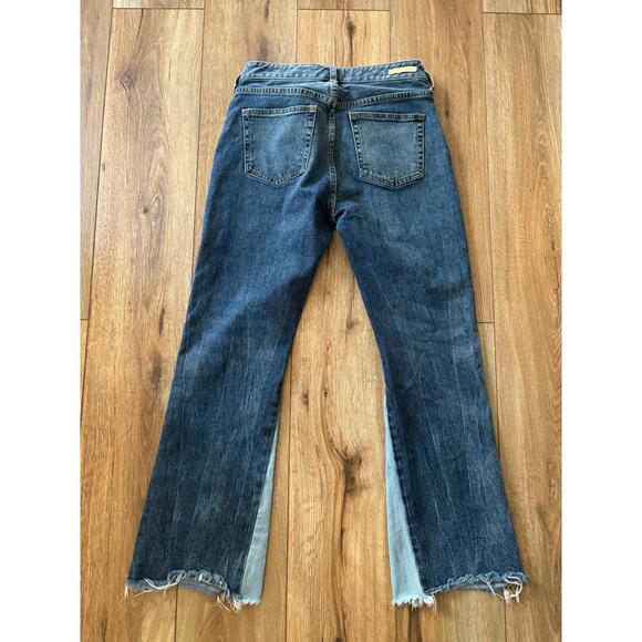 Anthropologie Pilcro High Rise Two Tone Flare Jeans Size 26 - Picture 7 of 7